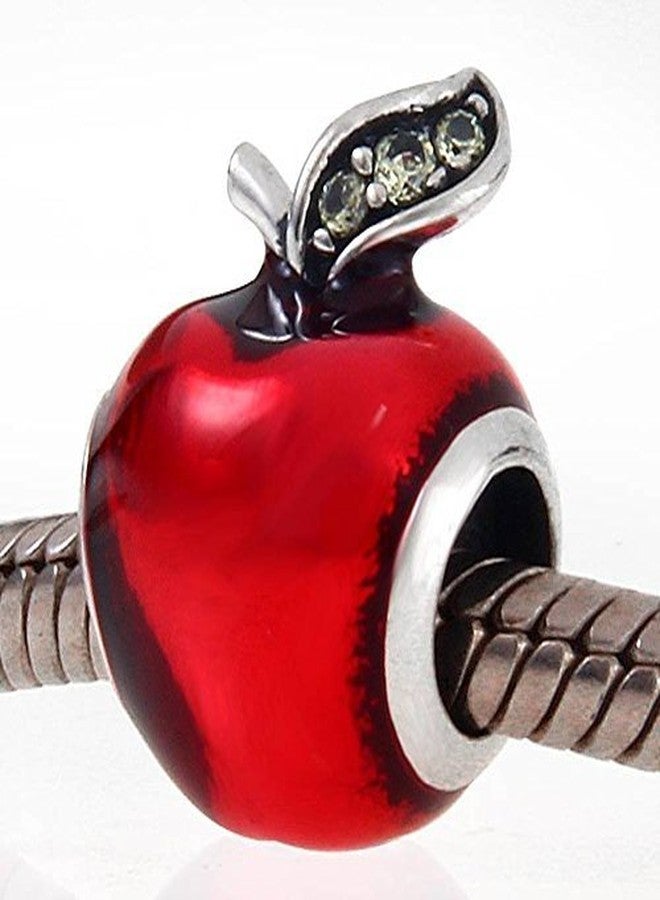 ARTCHARM SNOW WHITE'S APPLE Charm - Authentic 925 Sterling Silver - Fit European Bracelet - Image 5